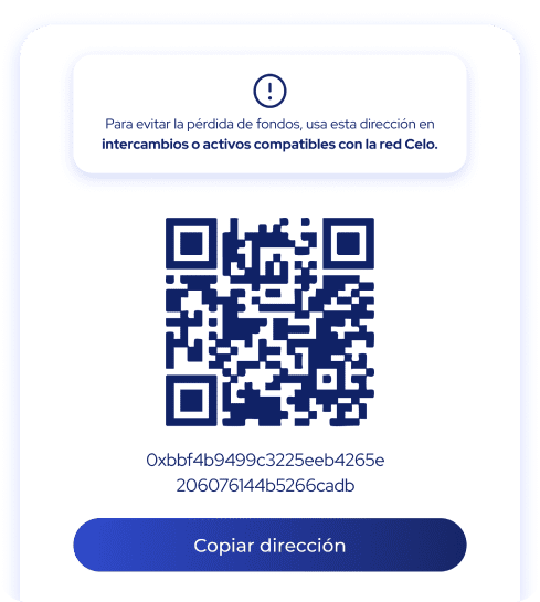 Pantalla para recibir